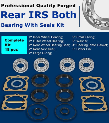 Solid Spare Rear IRS Wheel Bearing Kit w/Seals for Volkswagen VW Type 1 Bug/GHIA 1968-1979