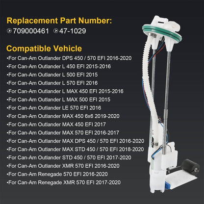 Solidspare Fuel Pump Assembly Fits Can-Am Outlander 450 500 570 709000461