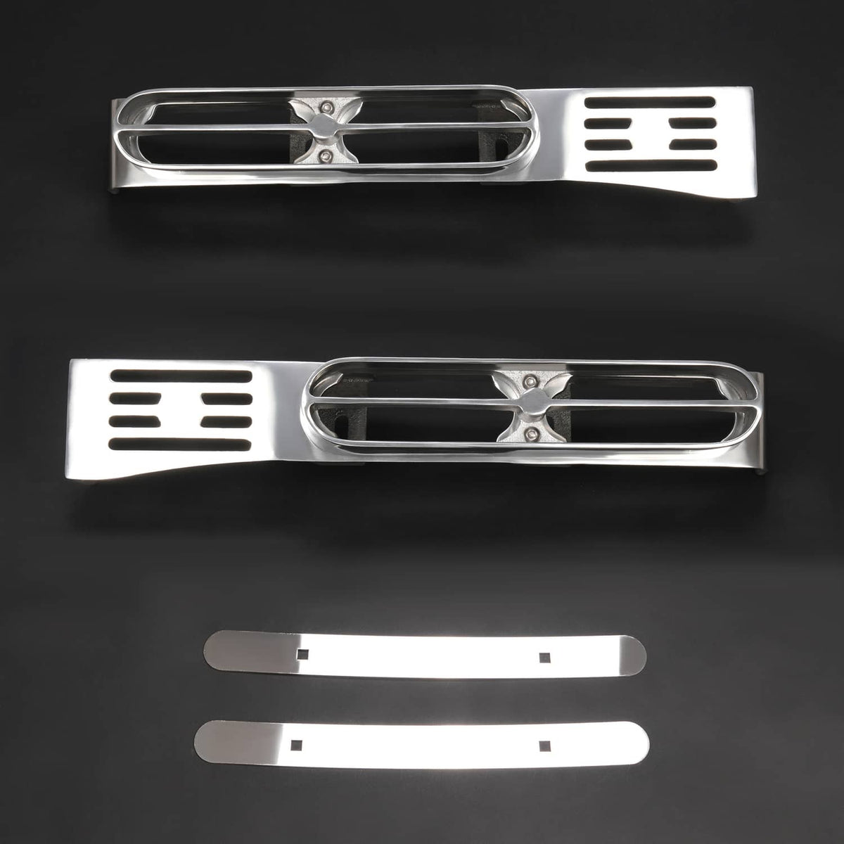 Solid Spare Fits Peterbilt 389 388 Silver Front Fender Light Bracket Double JJ Blinker Bar