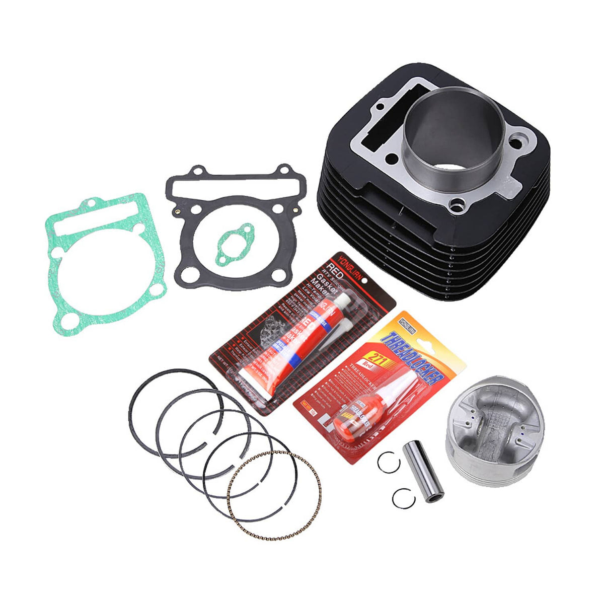 Solidspare Cylinder Piston Gasket Top End Kit For Yamaha Kodiak 400 93-99 Big Bear400 00-12
