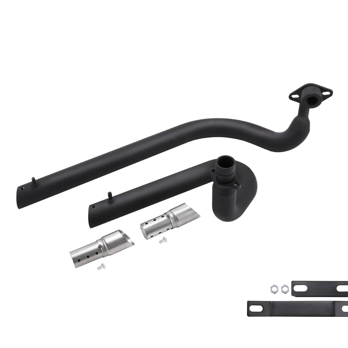 Solidspare Dragstar 650 Exhaust Muffler Pipe w/Silencer for YAMAHA V Star 650 XVS650 Custom