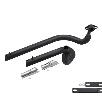 Solidspare Dragstar 650 Exhaust Muffler Pipe w/Silencer for YAMAHA V Star 650 XVS650 Custom