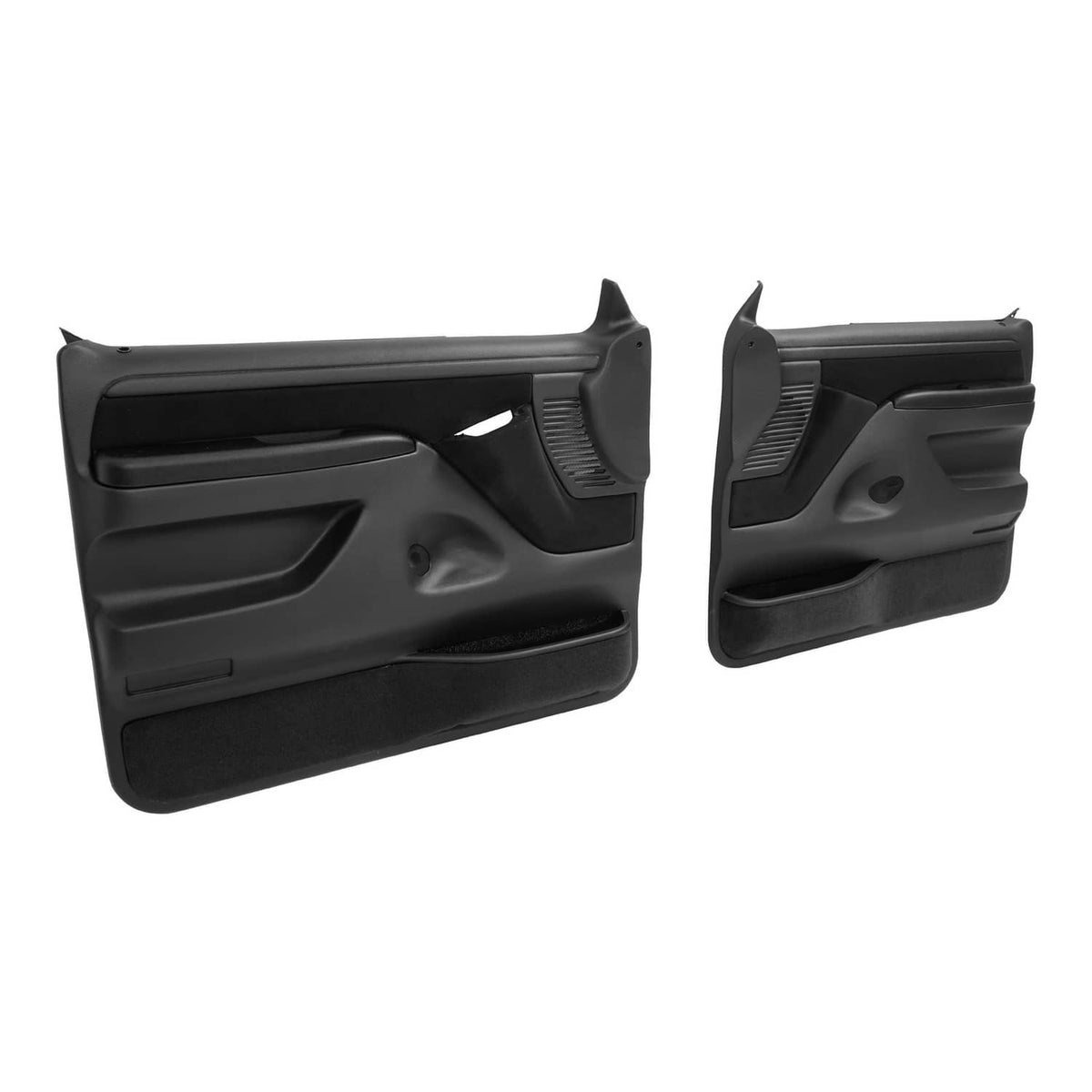 Solid Spare Inner Door Panels For Ford F150 F250 F350 92-97 /Bronco 92-96 Pair Black