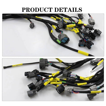 Solidspare Tucked Engine Wire Harness For 1992-2000 Honda Civic Integra OBD2 D/B-series