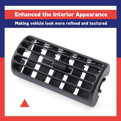 Solid Spare 1x Center Dash Air Vent Louver Outlet For Jeep Cherokee XJ 1997-2001 Wrangler TJ