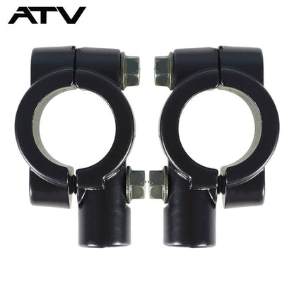 Solidspare ATV Scooter 7/8" 22mm Handle Bar End Rearview Side Mirrors
