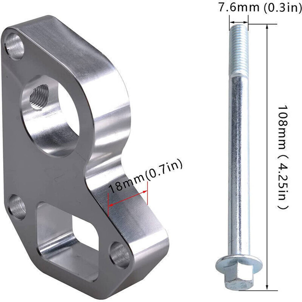 Solidspare 7" Water Pump Spacer Adapter Swap Kit For LSX/LS/LS2/LQ4 GTO LS1 Camaro to Truck