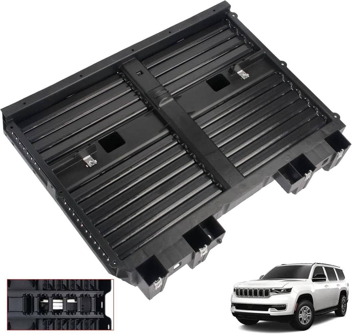 Solidspare Front Radiator Shutter Assembly w/motor For 2022-2025 Jeep Wagoneer 68425775AC