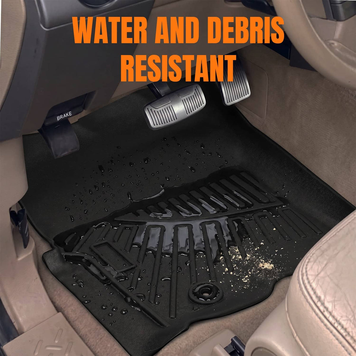 Solidspare Floor Mats Liners For Ford F150 F-150 Super Crew Cab 2004 2005 2006 2007 2008