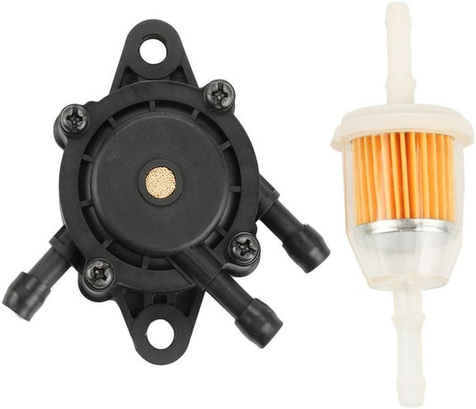 Solid Spare FUEL PUMP FOR BRIGGS & STRATTON KOHLER KAWASAKI WITH FUEL FILTER