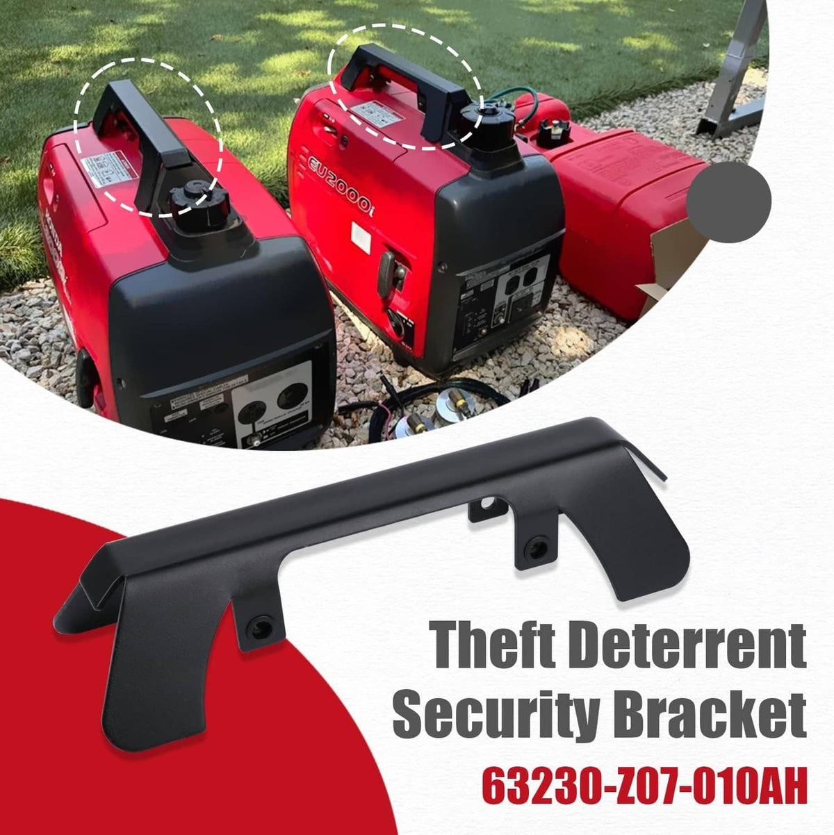 Solidspare Generator Theft Deterrent Security Bracket for Honda EU2200i, EU2000i, 2 Pack