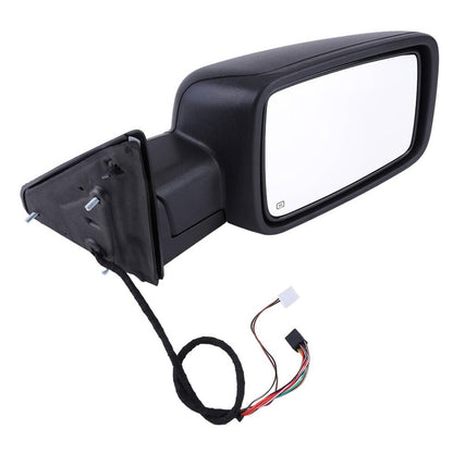 Solidspare Left/Driver Mirror w/Heated+ Temp Sensor Power Fold For 2013-2019 Dodge Ram 1500