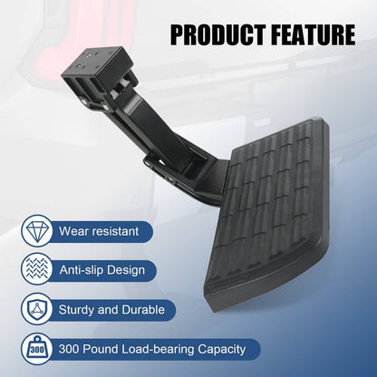 Solidspare Rear Tailgate Bed Side Step Retractable Bumper Step For Dodge Ram 1500 2500 3500