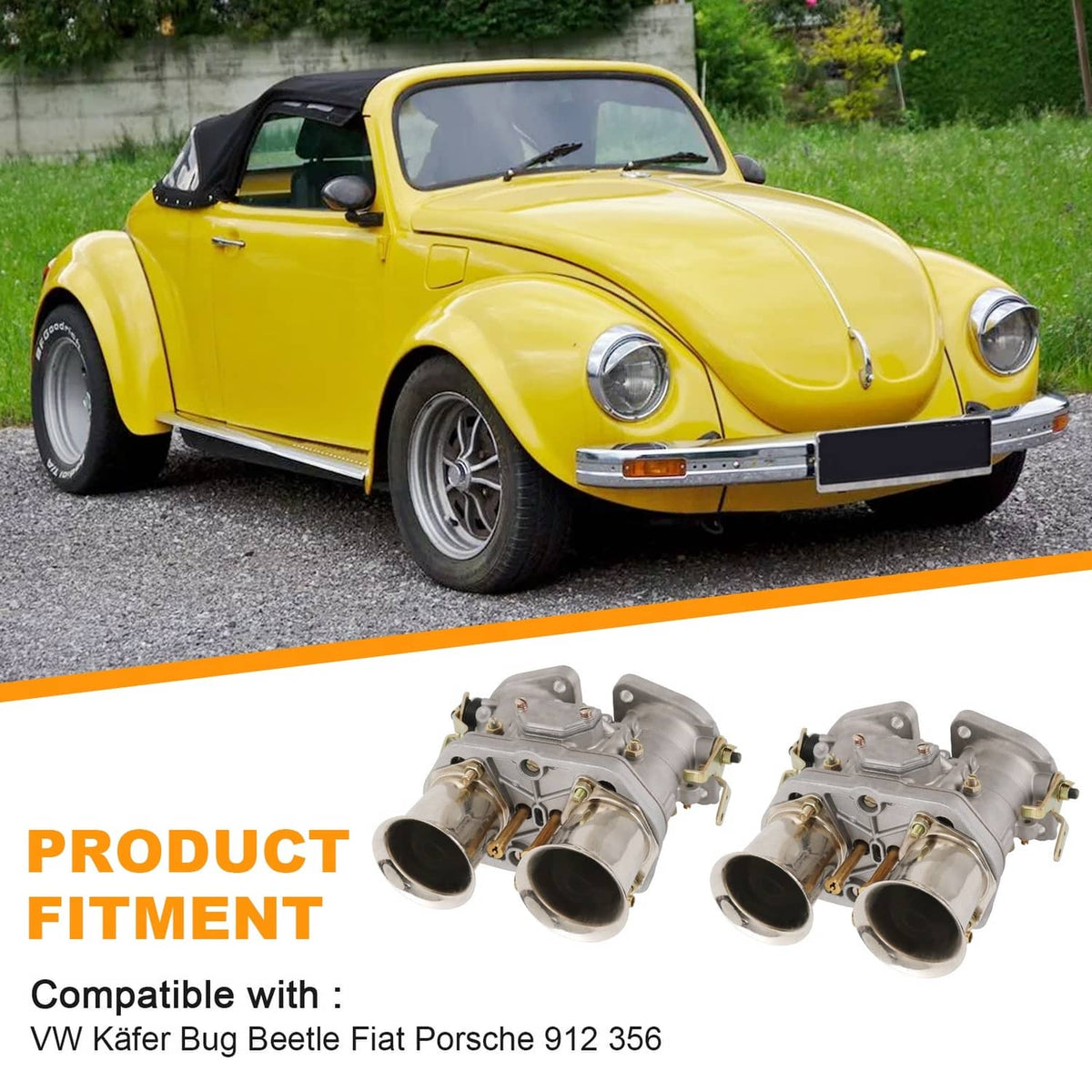 Solidspare Carburetor Carb Kit For Volkswagen Beetle 44 IDF 2 BARREL Jaguar Porsche