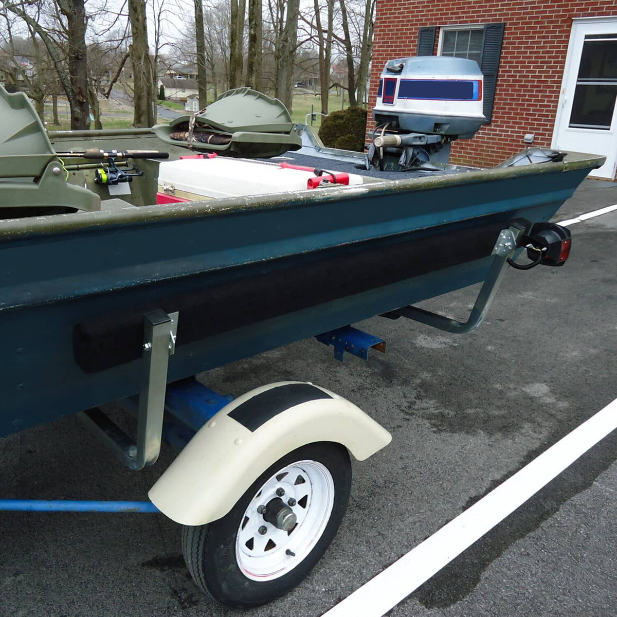 Solidspare Adjustable Boat Trailer Bunk Board Guide-on 61" Feet Rail w/Brackets Kit