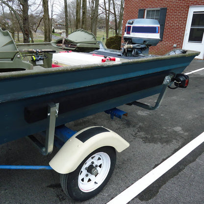 Solidspare Adjustable Boat Trailer Bunk Board Guide-on 61" Feet Rail w/Brackets Kit