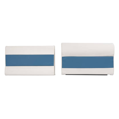 Solidspare #8WD95-1B-204 28" Pontoon Bench Seat Cushion Set Navy/White/Blue