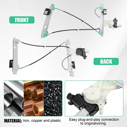 Solidspare NEW Power Window Motor and Regulator Assembly For Chevrolet Camaro 2011-2015