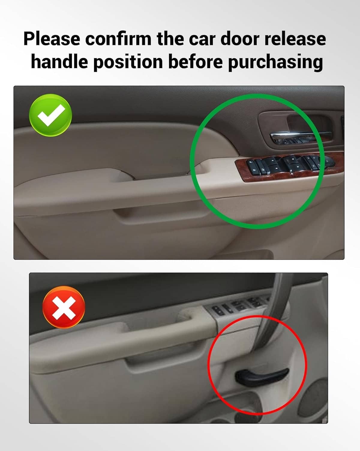 Solidspare For 2010-14 Tahoe Silverado Front Driver Side Door Armrest Repair Beige 80995