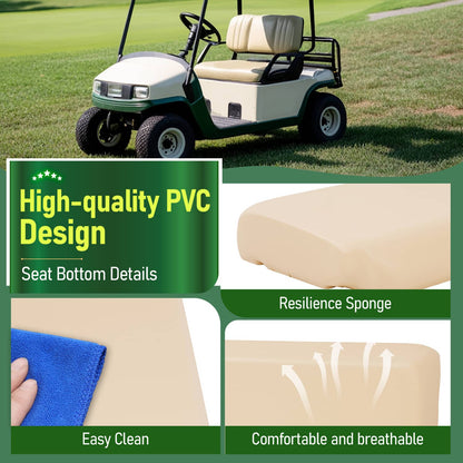 Solidspare Golf Cart Seat Bottom Cushion Assembly For Yamaha G2A,G2E,G9A,G9E 1985-1995