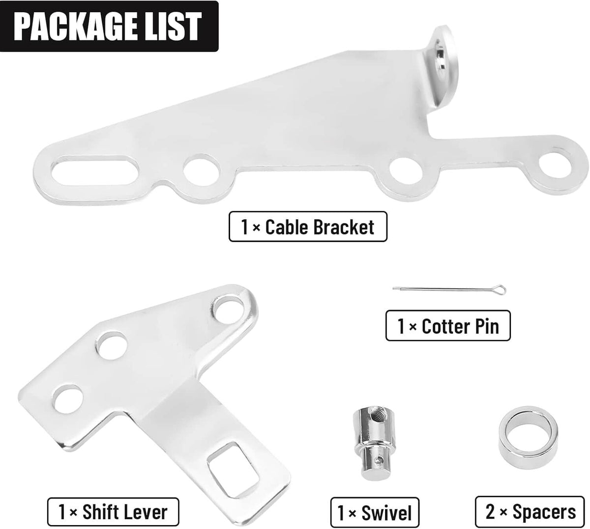 Solidspare Automatic Shifter Bracket & Lever Kit 35498 For Turbo TH400 TH350 TH250 4L60E