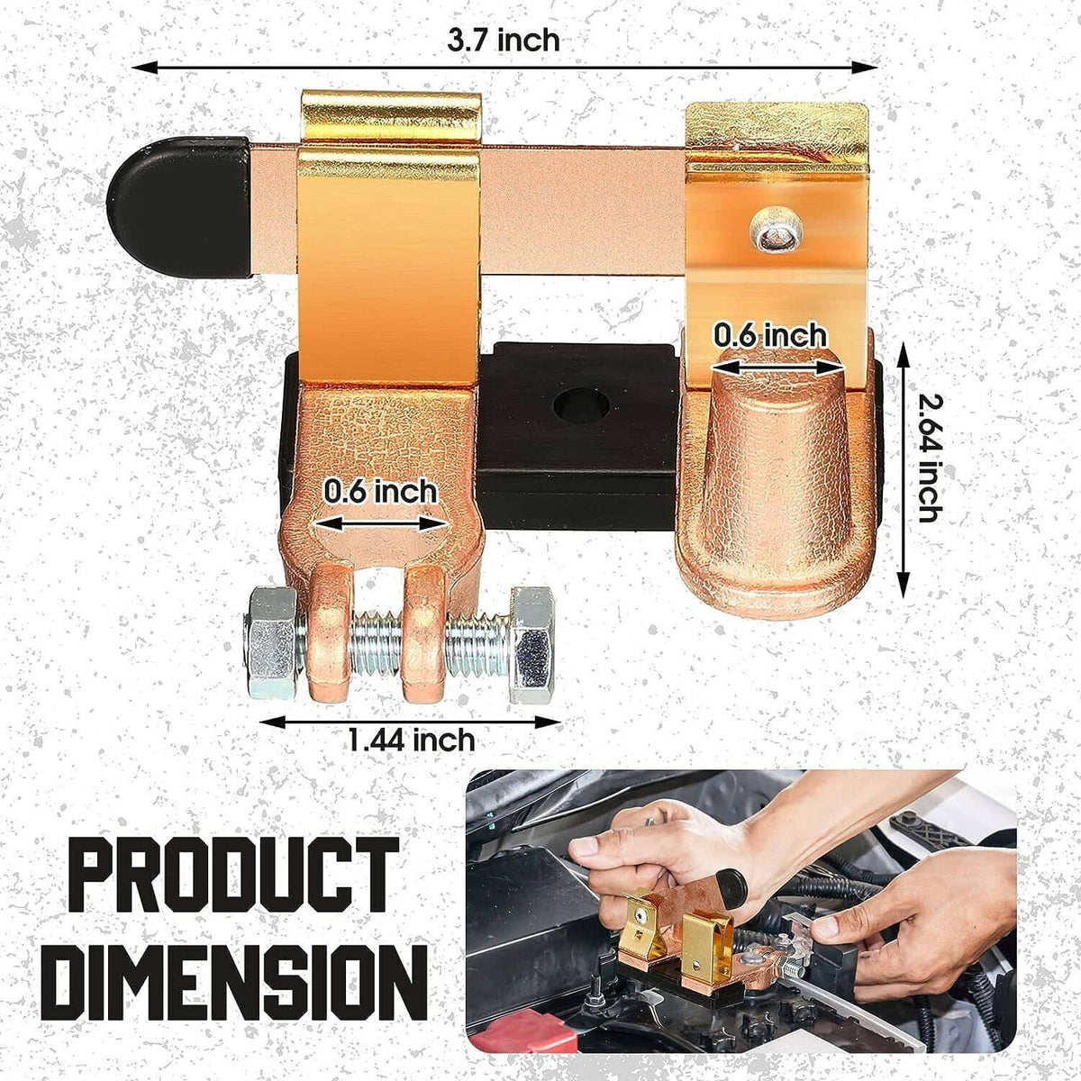 Solidspare Knife Blade Switch Battery Disconnect Top Post Heavy Duty Shut Off Car 12v/24v