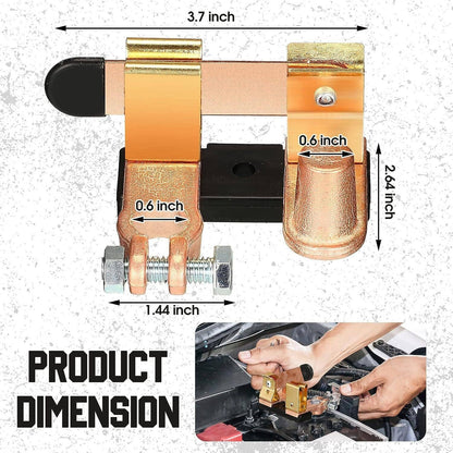 Solidspare Knife Blade Switch Battery Disconnect Top Post Heavy Duty Shut Off Car 12v/24v