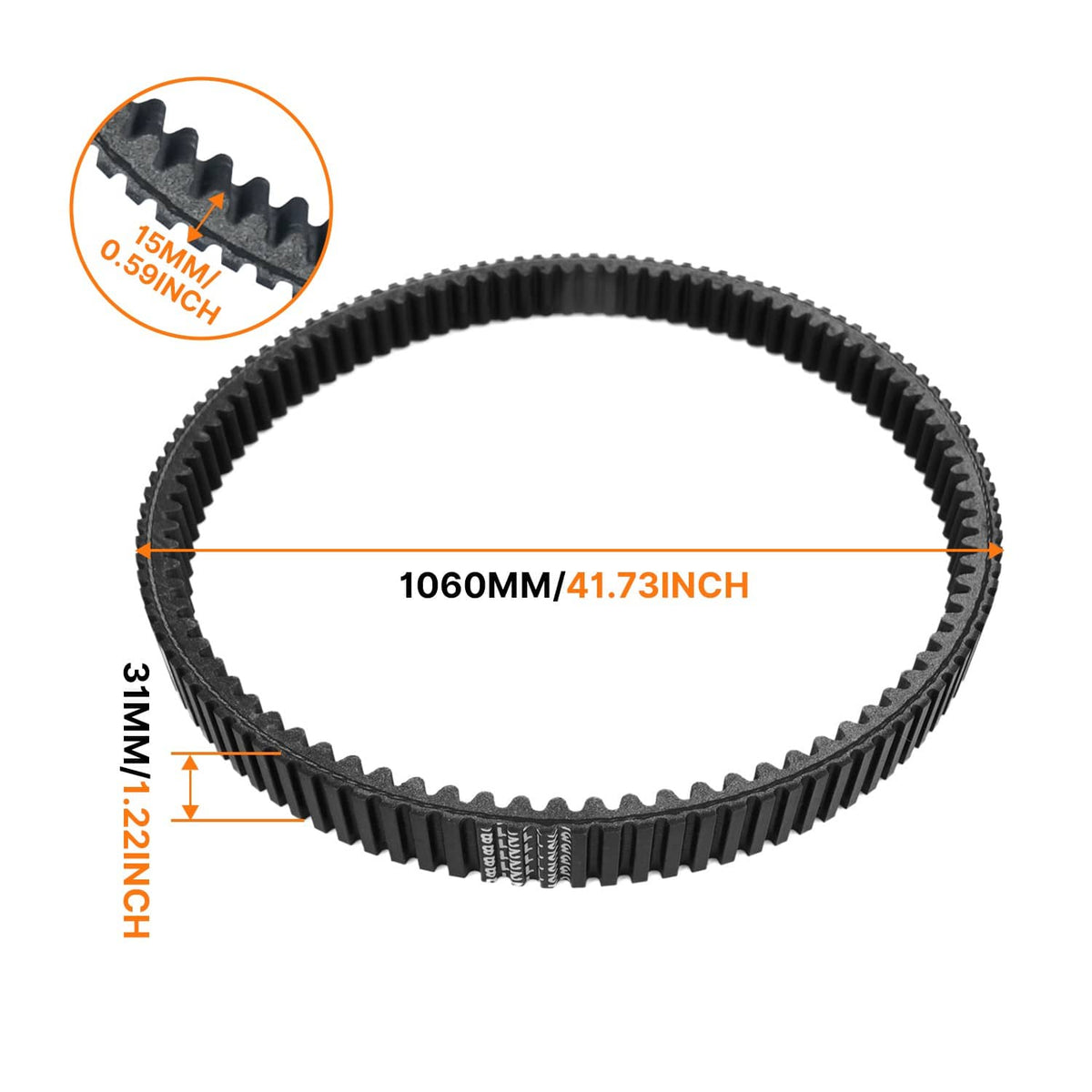 Solidspare 3211218 Heavy Duty Clutch Drive Belt For Polaris Ranger 570 NSTR 2022-2026 2023