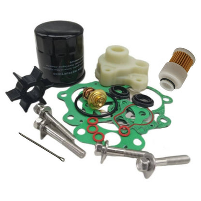 Solid Spare Maintenance Service Kit For Yamaha 4-Stroke 50HP F50B Outboard w/Oil Fuel Filter