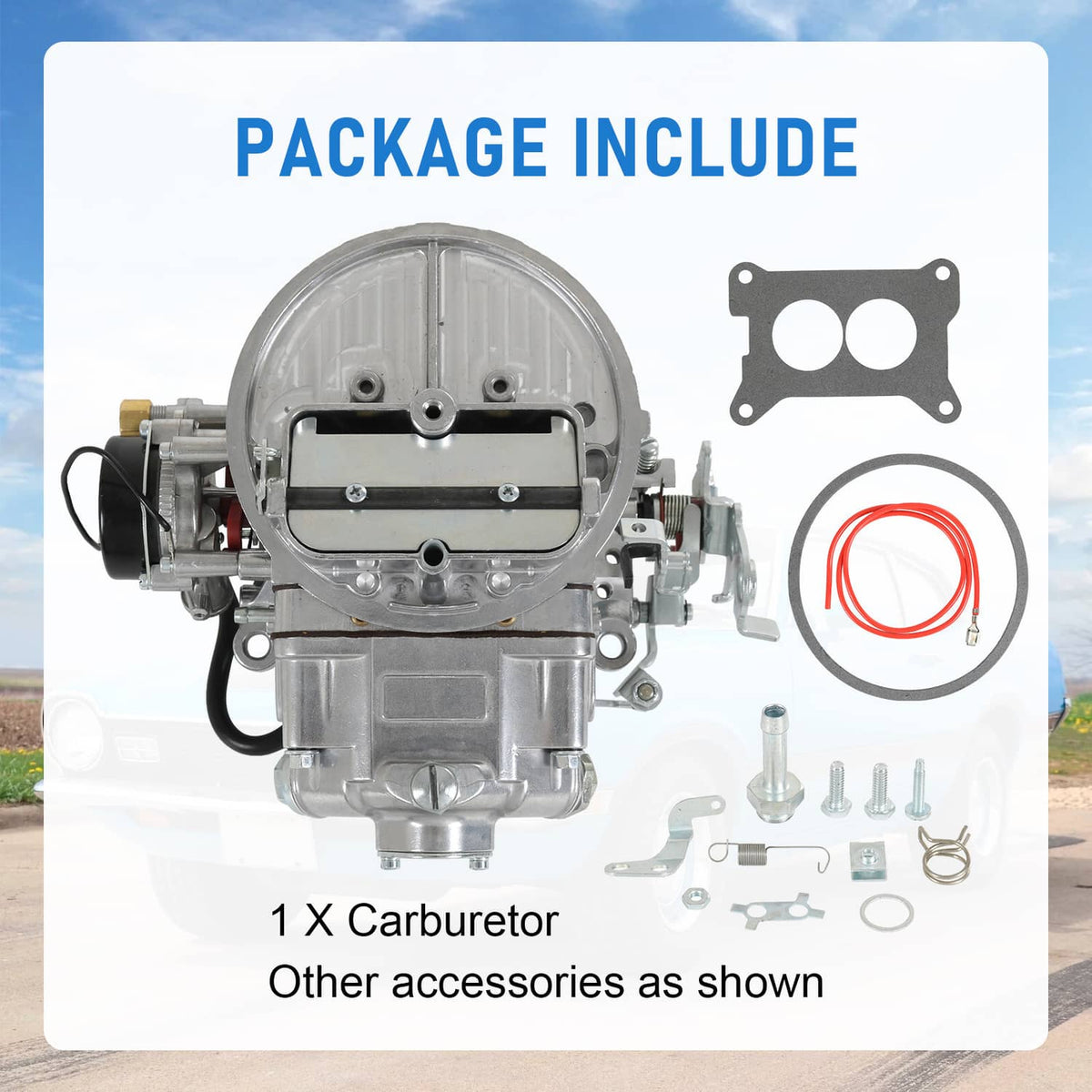 Solidspare 350 CFM 2-barrel Carburetor For 0-80350 Street Avenger Carburetor Electric Choke