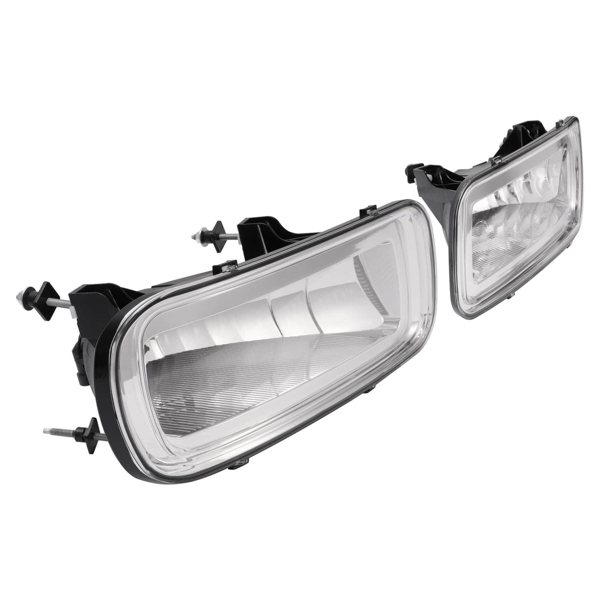 Solid Spare Fog Lights Assembly Clear Lens w/ Bulbs For 04-06 Ford F-150 06 Lincoln Mark LT