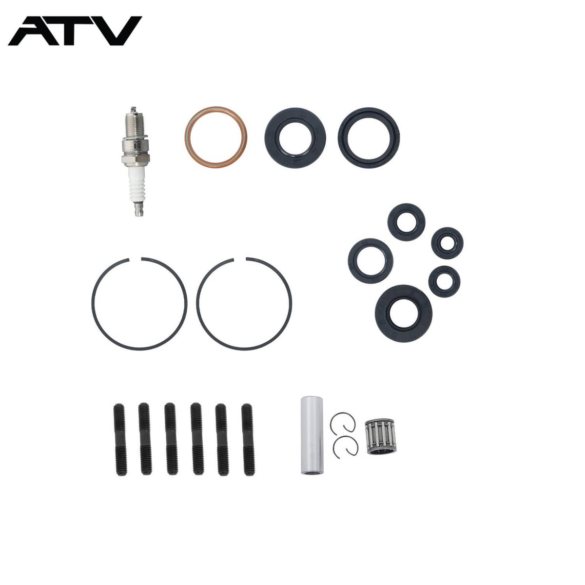 Solidspare For Yamaha 1987-2006 Blaster 200 Cylinder Piston gasket Seal Kit 66mm ATV