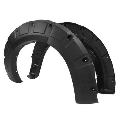 Solid Spare Pocket Rivet Fender Flares Kit Textured For 2018-2020 Ford F150 F-150 Plastic
