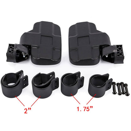 Solidspare 1.75" 2" Roll Bars UTV Side View Rear Mirrors Set For Honda Pioneer 1000 700 500
