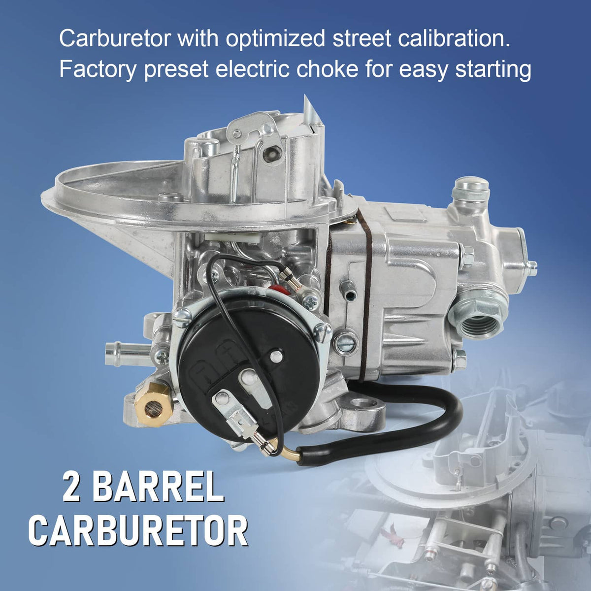 Solidspare 350 CFM 2-barrel Carburetor For 0-80350 Street Avenger Carburetor Electric Choke