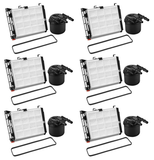 Solidspare 6Pcs Fuel/Water Filter Kit For 6.7L Ford Powerstroke 2017-20 FD4625 HC3Z-9N184-C