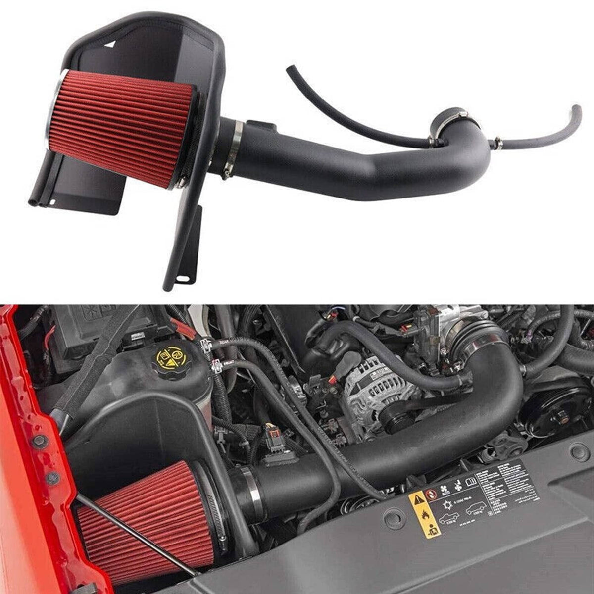 Solidspare Cold Air Intake Kit w/Filter for 2014-2019 Chevy Silverado GMC 1500 5.3L/6.2L V8