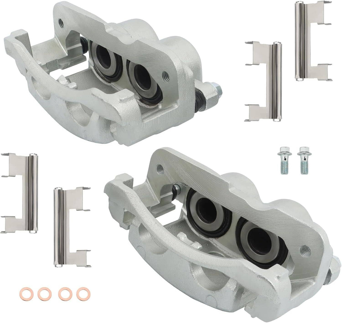 Solidspare 2PCS Front Brake Calipers For Chevy Silverado 1500 Avalanche GMC Sierra Yukon
