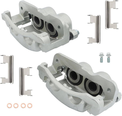 Solidspare 2PCS Front Brake Calipers For Chevy Silverado 1500 Avalanche GMC Sierra Yukon