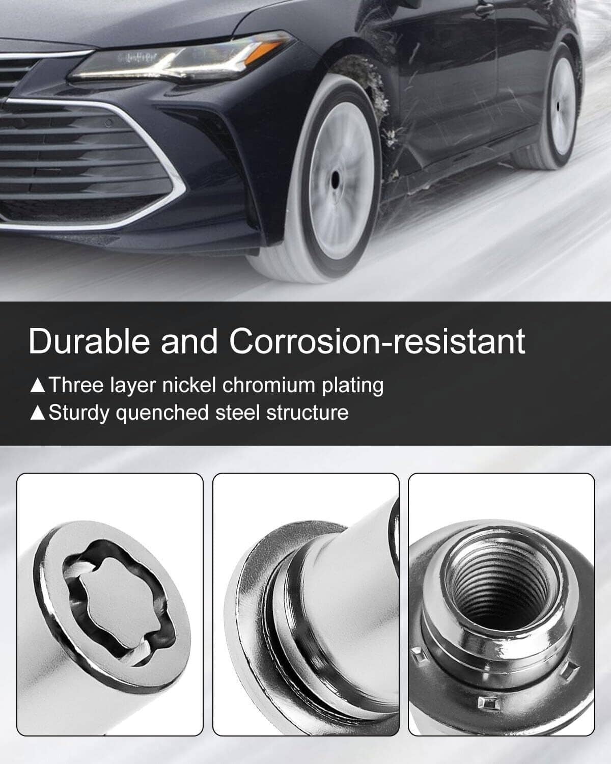 Solidspare Alloy Wheel Lock Lug Nut Set For Anti Theft For Toyota and Lexus 00276-00900
