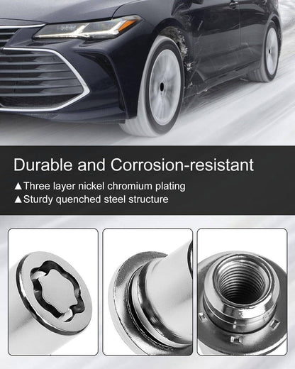 Solidspare Alloy Wheel Lock Lug Nut Set For Anti Theft For Toyota and Lexus 00276-00900
