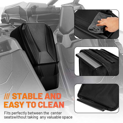 Solidspare UTV Center Seat Pack Shoulder Storage Bag For Can am Maverick X3 Max 2017-2024
