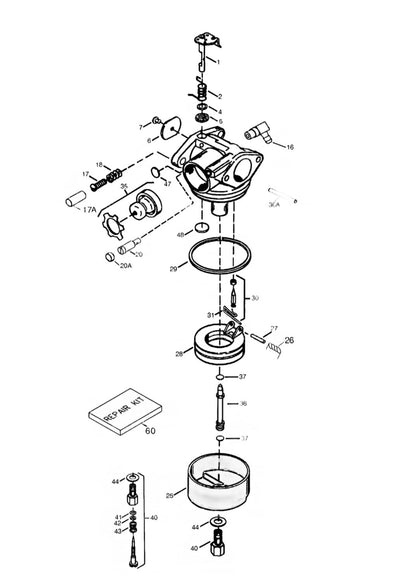 Solid Spare (15 pack) #632547 Tecumseh Carburetor Emulsion Tube O-Ring(Replacement)