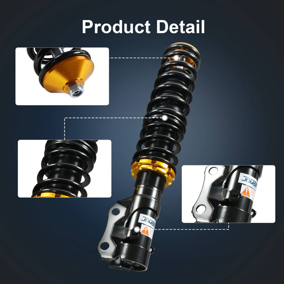 Solidspare Lowering Suspension Coilover Kit NEW For VW MK2 Vento / MK3 GOLF & JETTA Struts