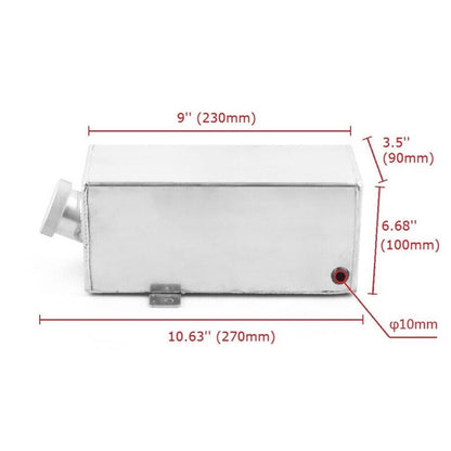 Solidspare 1.7L Aluminum Windshield Wiper Washer Fluid Bottle Overflow Reservoir Water Tank