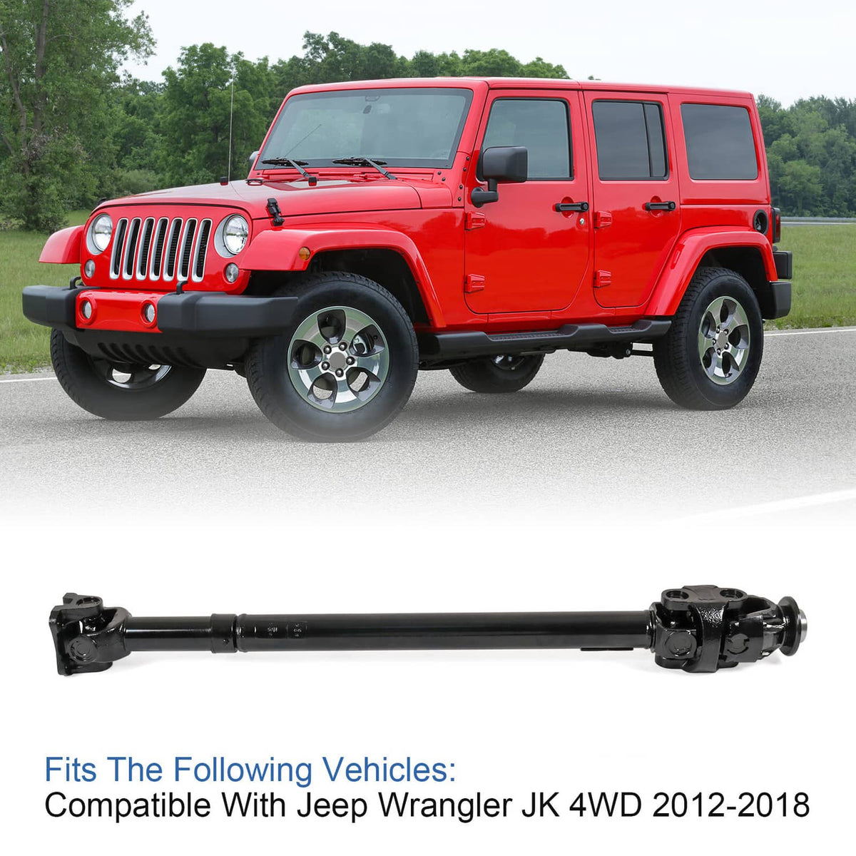Solidspare Front CV Drive Shaft 5071.1A For 2012-2018 Jeep Wrangler JK 4WD NEW