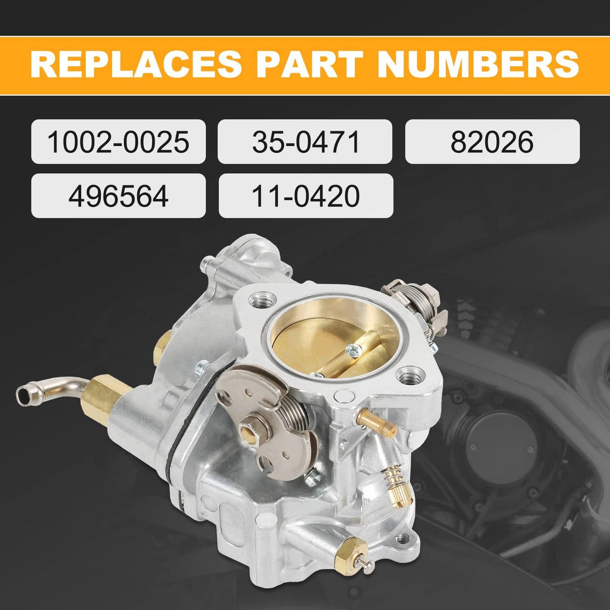 Solidspare Carburetor Carb 11-0420 for Cycle Super E Shorty Big Twin or Sportster