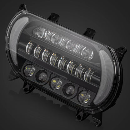Solidspare Plug&Play For Harley Road Glide 2015-2024 LED Headlight DRL with High/Low Beam
