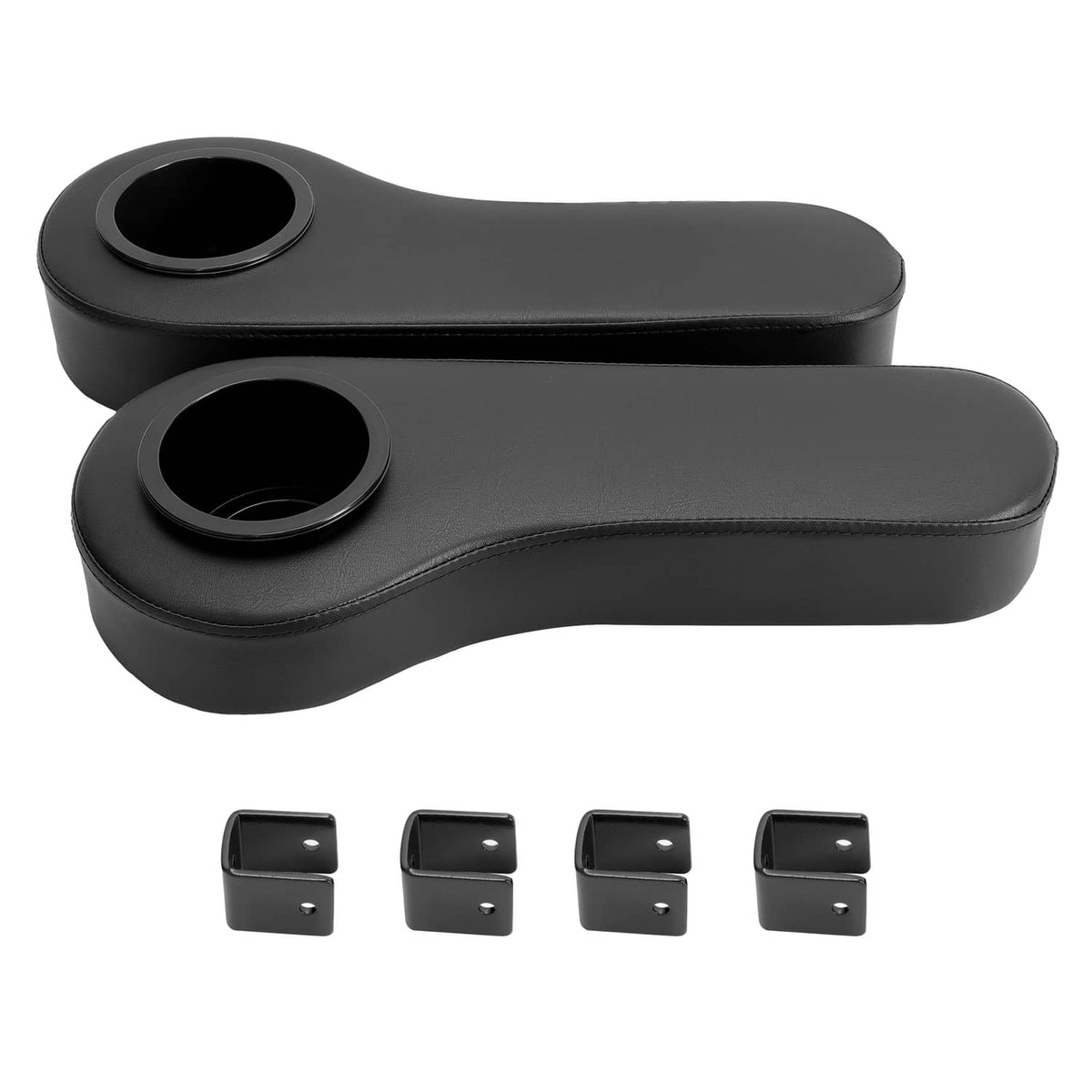 Solidspare Golf Cart Rear Arm Rest Armrest Cup Holder For EZGO/ Club Car/ Yamaha Universal
