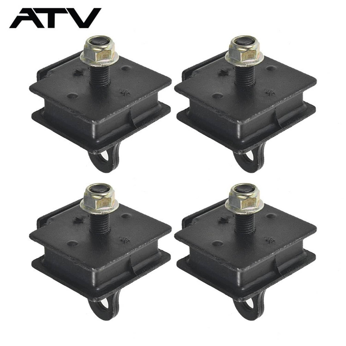Solidspare FRONT&REAR ENGINE MOUNT RUBBER DAMPER Kit for YAMAHA GRIZZLY YFM660 2002-2008